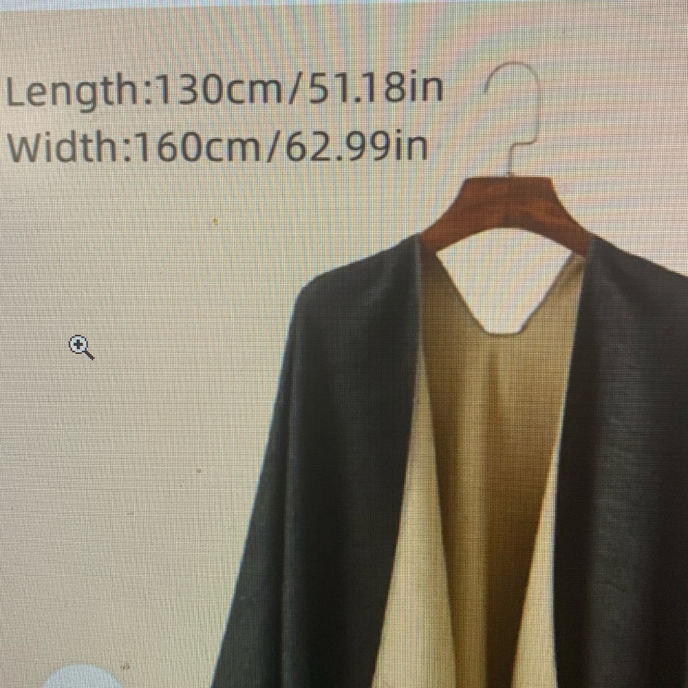 Pretty cape casual cover up loose fit - Picture 6 of 7